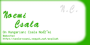 noemi csala business card